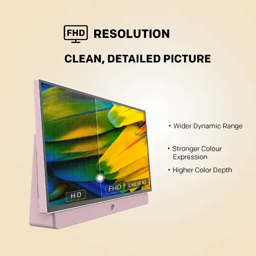METZ Портативен телевизор 24MPE7300Z 24" LED FHD(1920x1080) GoogleTV, HDR10, розов - 8
