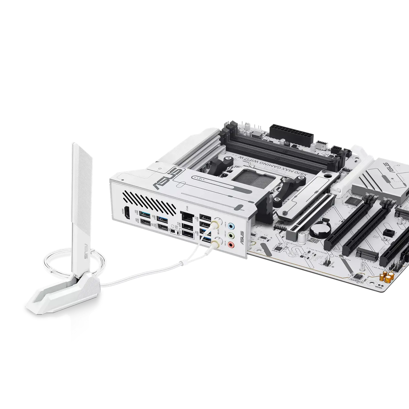 Дънна платка ASUS X870 MAX GAMING WHITE WiFi7 AM5 DDR5 - image 4