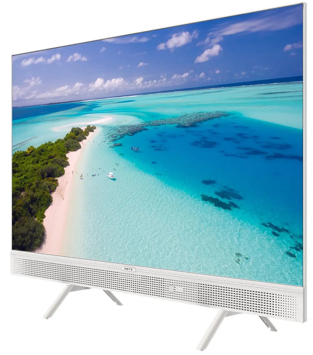 METZ Портативен телевизор 32MQE7100Z, 32" QLED, Google TV, бял - image 3