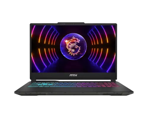 Лаптоп, MSI Cyborg 15 A13UDXK, i5-13420H (8C/12T, up to 4.60GHz, 12 MB), GeForce RTX 3050 6GB GDDR6, 15.6" FHD (1920x1080), 144Hz, IPS-Level, 16GB DDR5 2x8 5200MHz, 512GB NVMe Gen4x4 SSD, WiFi 6E, BT 5.3, 4-Zone RGB Gaming Keyboard, NO OS, 3 cell, 53.5 Whr, 1.98