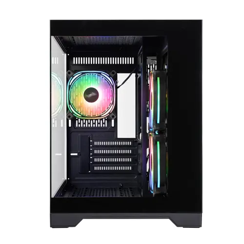 1stPlayer кутия Case mATX - MV6-TP Black - 3 fans included - image 2