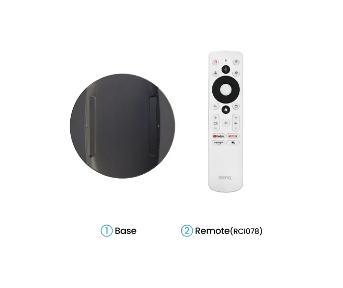 Мултимедиен проектор, BenQ GV50 Laser Portable Projector, 1080p (1920x1080), 100K:1, 500 ANSI Lumens, 1.2X, Auto Keystone, HDMI (ARC 5.1 channel), USB-C (w/DP PD), USB, BT 5.0, 2x4W Speakers + 10W Woofer, Google TV, SmartRemote App, WiFi, 2.1kg, White - image 7