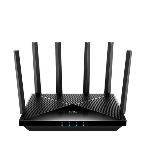 Router wireless Cudy WR11000, BE11000 Tri Band Wi-Fi 7, 4x2.5Gbps porturi, 6x5dBi antene Router wireless Cudy WR11000, BE11000 Tri Band Wi-Fi 7, 4x2.5Gbps porturi, 6x5dBi antene