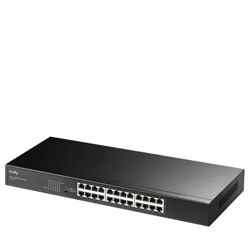 Суич Cudy GS1024L, 24x порт, 10/100/1000, за 19" шкаф, метален - image 2