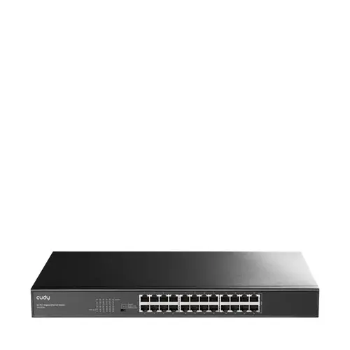 Суич Cudy GS1024L, 24x порт, 10/100/1000, за 19" шкаф, метален