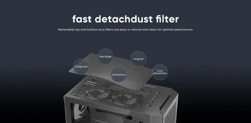 1stPlayer кутия Case ATX - TRILOBITE T7 White - 4 fans included - image 18