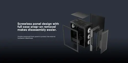1stPlayer кутия Case ATX - TRILOBITE T7 White - 4 fans included - image 19