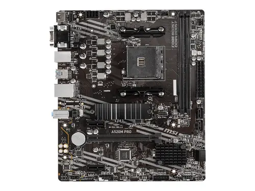MSI A520M PRO AM4 DDR4 1xM.2 4xSATA HDMI DP VGA M-ATX MB - image 3