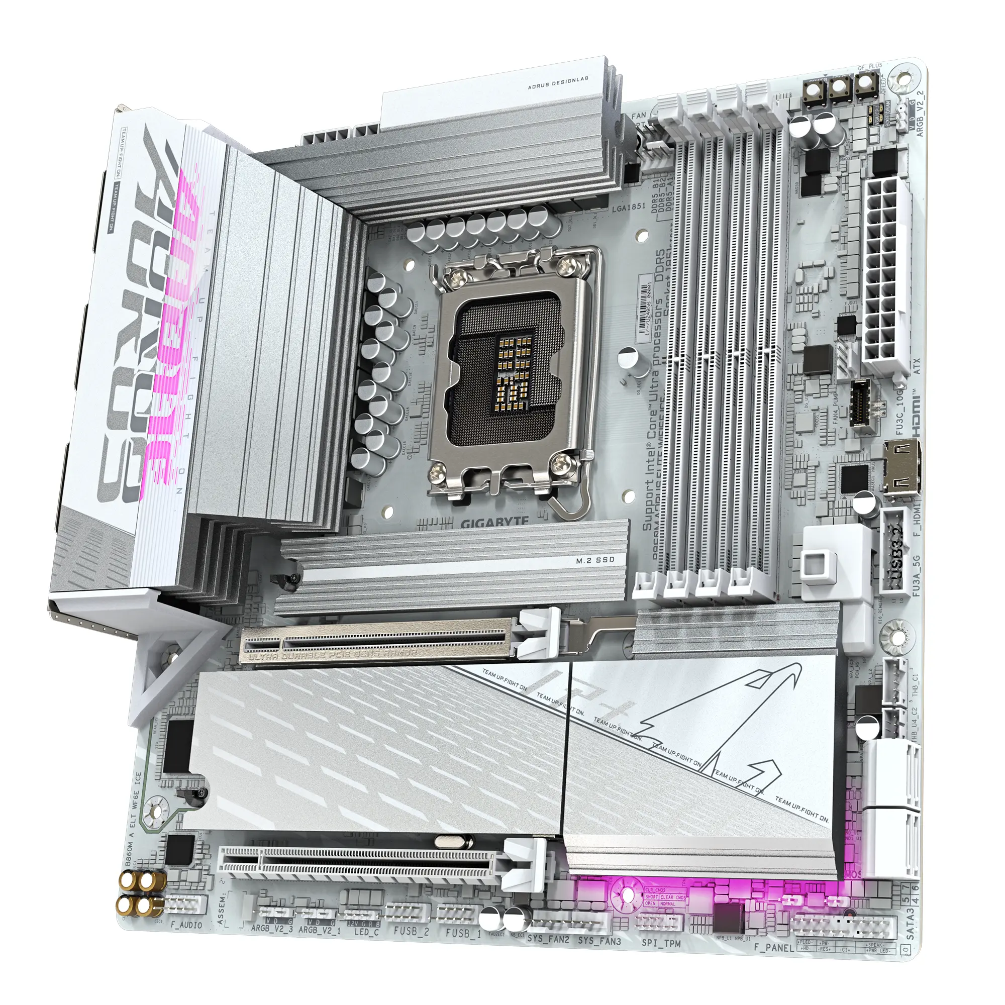 Дънна платка GIGABYTE B860M AORUS ELITE WiFi 6E ICE, LGA 1851 - image 2