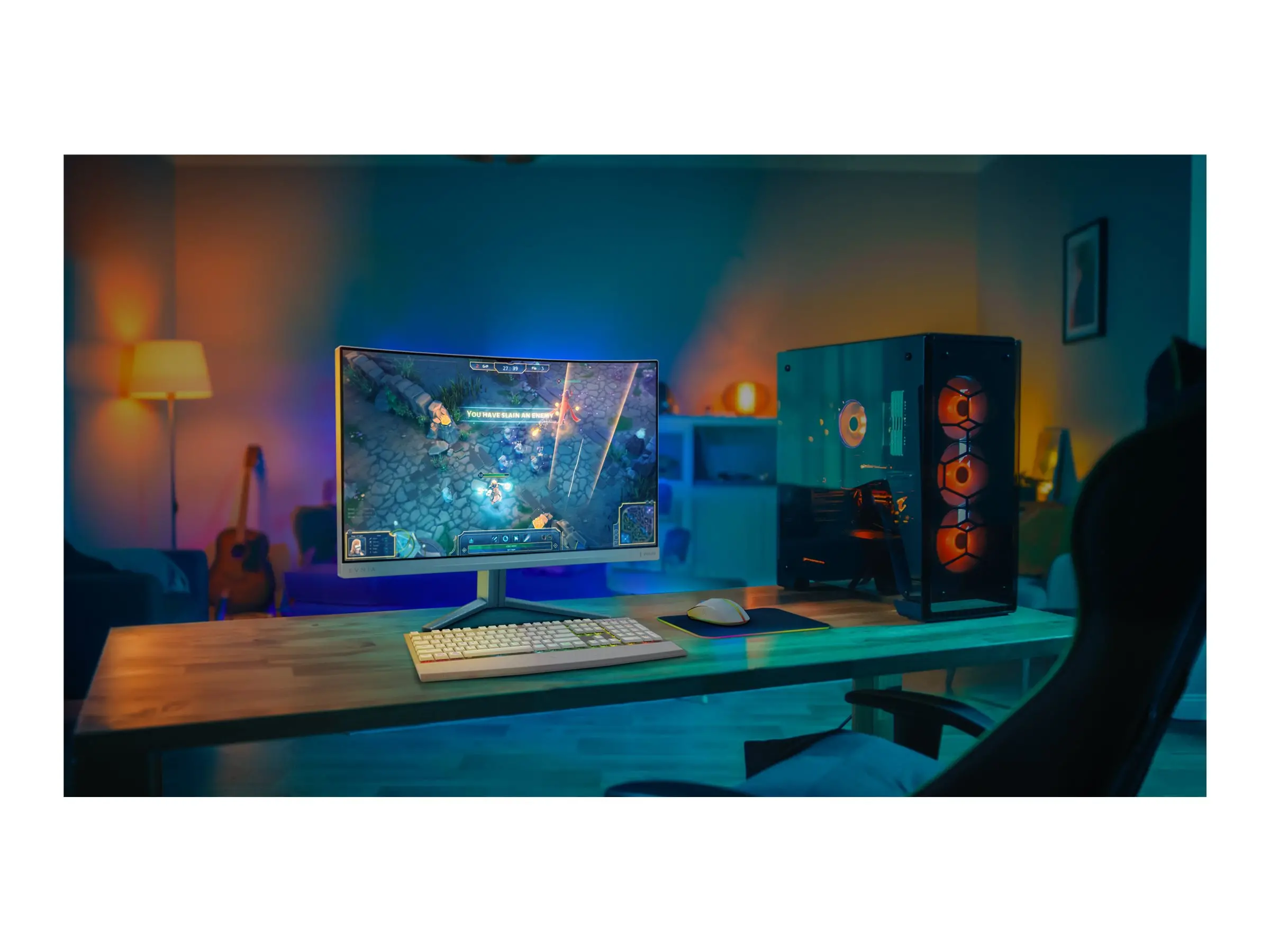 Οθόνη, Philips 27M2C5501, 27" Curved 1500R, Fast VA, WLED, 2560x1440@180Hz, 1ms GtG, 0.5ms MPRT, 300cd m/2, 5000:1, Mega Infinity DCR, Adaptive Sync - image 3