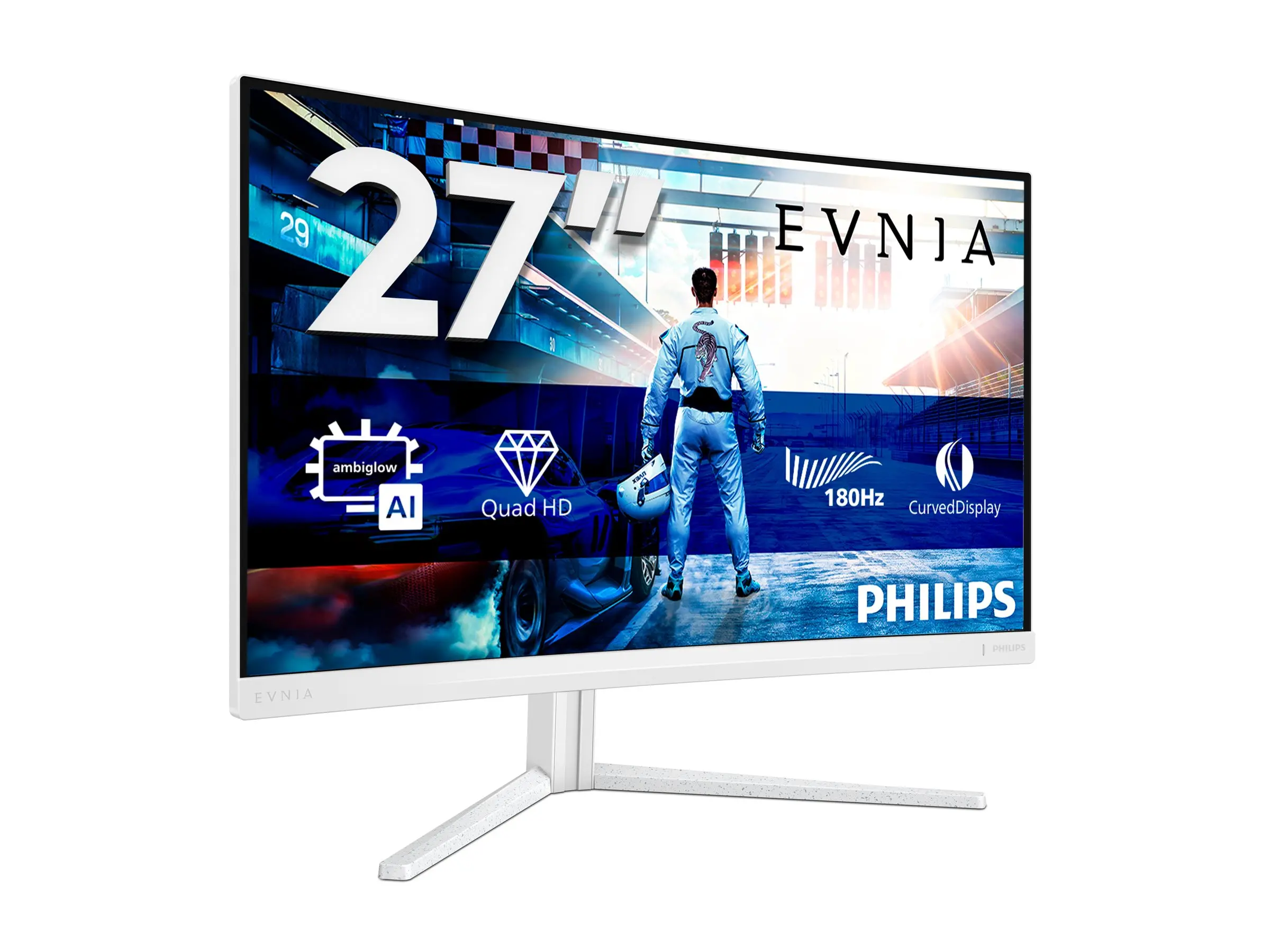 Οθόνη, Philips 27M2C5501, 27" Curved 1500R, Fast VA, WLED, 2560x1440@180Hz, 1ms GtG, 0.5ms MPRT, 300cd m/2, 5000:1, Mega Infinity DCR, Adaptive Sync - image 7