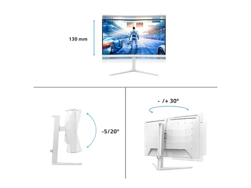 Monitor, Philips 27M2C5501, 27" Curved 1500R, Fast VA, WLED, 2560x1440@180Hz, 1ms GtG, 0.5ms MPRT, 300cd m/2, 5000:1, Mega Infinity DCR, Adaptive - 10