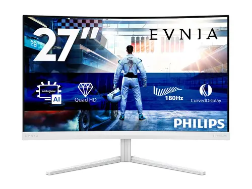 Οθόνη, Philips 27M2C5501, 27" Curved 1500R, Fast VA, WLED, 2560x1440@180Hz, 1ms GtG, 0.5ms MPRT, 300cd m/2, 5000:1, Mega Infinity DCR, Adaptive Sync - 1