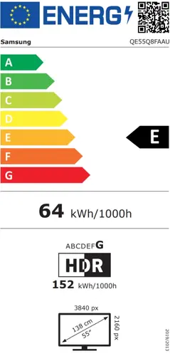 Телевизор, Samsung QLED 55Q8F, 138 cm, Smart, 4K Ultra HD, 50Hz Model 2025 - image 10