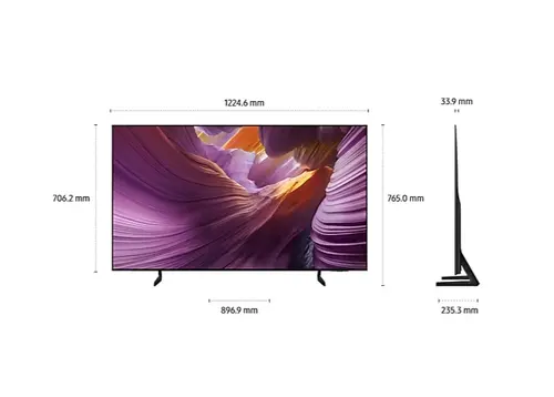 Телевизор, Samsung 55" 55S85F OLED Smart Ultra HD 4K 100Hz ( Up to 120Hz) Model 2025 Black - image 2