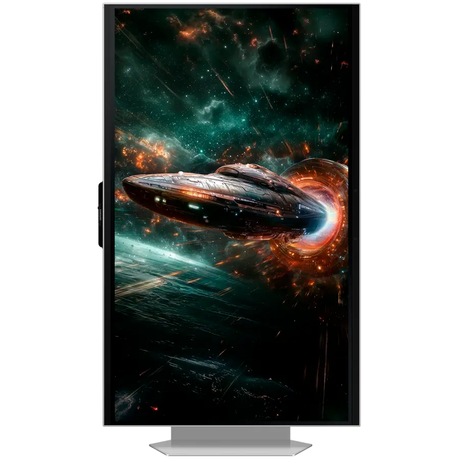 Монитор, Samsung LS27FG900XU 27" Odyssey 3D G90XF 4K 165Hz IPS 16:9 3840 x 2160 Display Port HDMI USB Hub, Silver - image 1