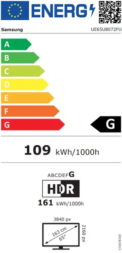Телевизор, Samsung 65" 65U8072F Smart 4K Ultra HD LED 50Hz Model 2025 Black - image 5