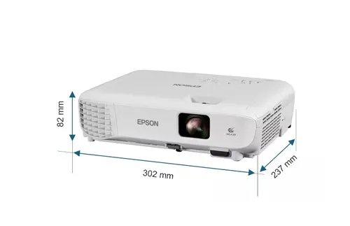 Мултимедиен проектор, Epson EB-W53, Projectors, Home entertainment, WXGA, HD ready, 4,000 Lumen- 2,600 Lumen(economy) In accordance with IDMS15.4, 4,000 Lumen - 2,600 Lumen(economy) In accordance with ISO 21118:2020, 16,000: 1, USB 2.0 Type B (Service Only), HDMI in (2x) - 5