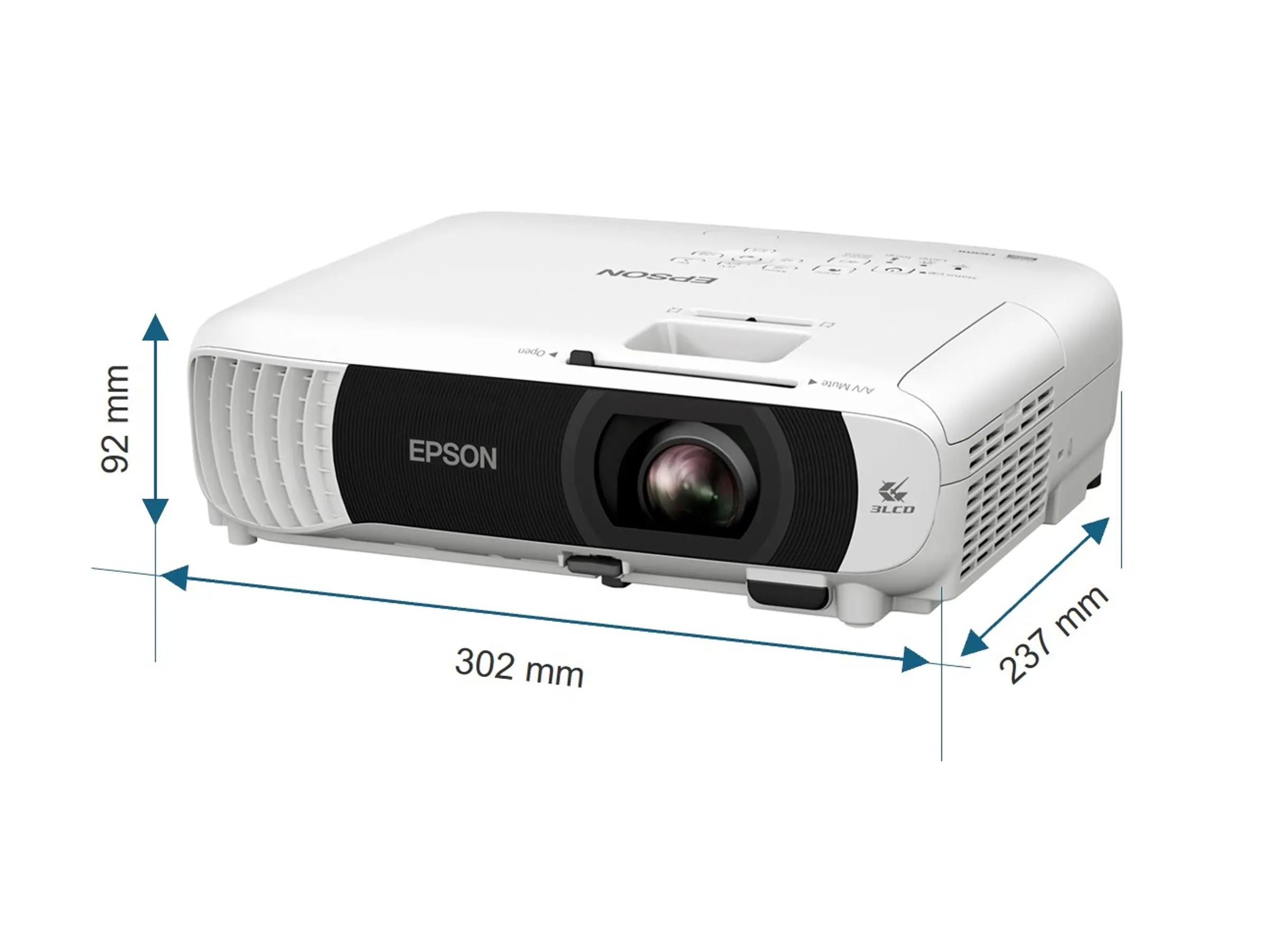Мултимедиен проектор, Epson EB-W55, Projectors, Home entertainment, USB 2.0-A, Wireless LAN IEEE 802.11a/b/g/n - image 1