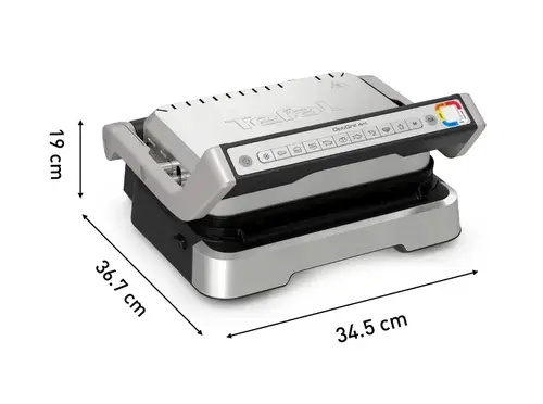 Барбекю, Tefal GC774D30 Optigrill 4In1 Inox, (Grill, Bbq, Oven, Complete Meal), 600Cm2 Cooking Surface, Automatic Cooking Sensor, 9 Automatic Programs, 3 Adjustable Temp., Cooking Level Indicator, Non-Stick Die-Cast Alum. Plates - image 7