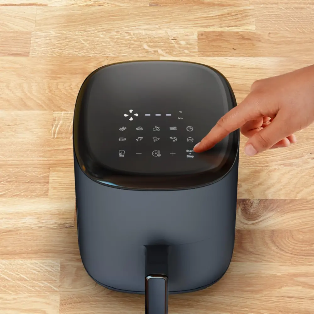 Уред за здравословно готвене, Tefal EY145B10 Easy Fry Compact 3L, (1Kg, 4 Portions), Java Pepper, 1300W, Automatic Prog (8), Temp Seting, Timer, Auto-Off - image 2
