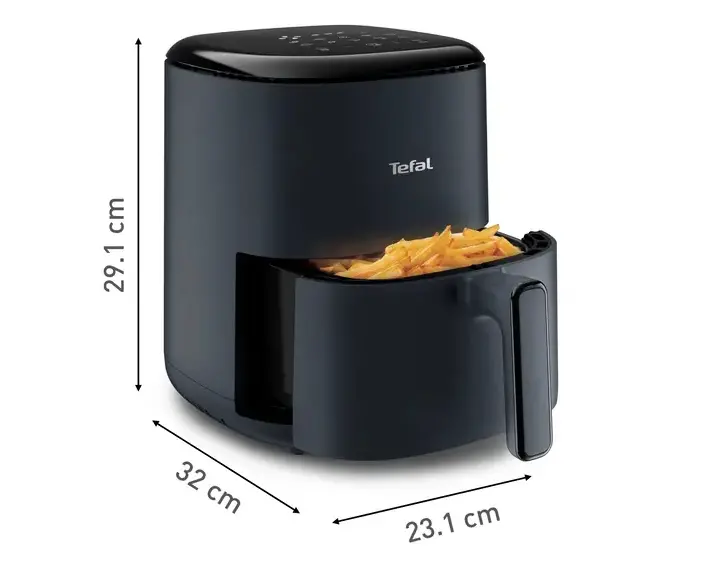 Уред за здравословно готвене, Tefal EY145B10 Easy Fry Compact 3L, (1Kg, 4 Portions), Java Pepper, 1300W, Automatic Prog (8), Temp Seting, Timer, Auto-Off - image 3