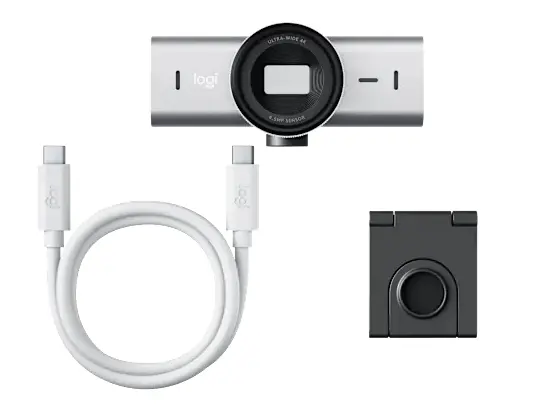 Уебкамера, Logitech MX Brio - B2C Pale Grey - image 2