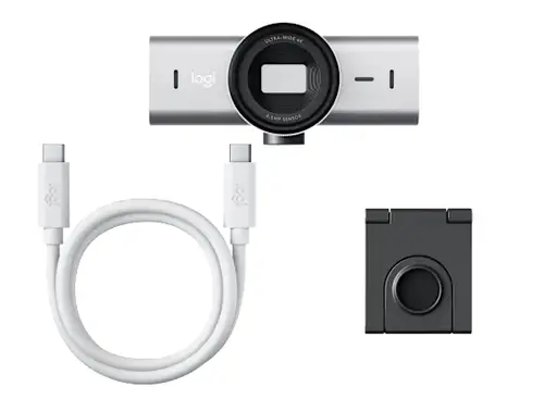 Уебкамера, Logitech MX Brio - B2C Pale Grey - image 2