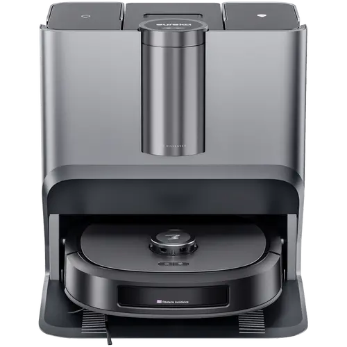 Color: Black, Continuously Mop cleaning with fresh water, Suction pwr: 8000Pa, Dust volume (Robot): 250ml,  Robot Water volume: 240ml, Dust/Bag Volume: 1L,  Station Clean Water tank: 3.5L; Station Dirty Water tank: 3.5L, Noise (standart mode): 65dBA, Battery: 6000mAh, running time: 130min, Auto Detergent Adding: Yes (350 ml),  Station size: 423*444*452.5 mm, climbing abili - image 1