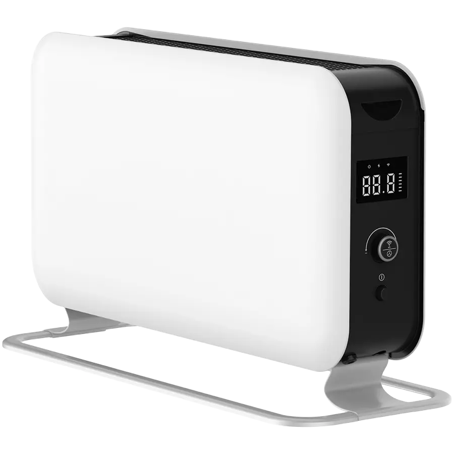 Mill WiFI Gen. 3 1500W portable convection heater, LED display, steel fronts, alu feet, x aluminum heating element, thermostat: Millheat APP + WiFi + Bluetooth. 1 effect level: 1500W