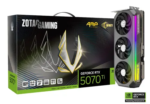 Видео карта ZOTAC GAMING RTX 5070 TI AMP Extreme INFINITY 16GB GDDR7 - image 6