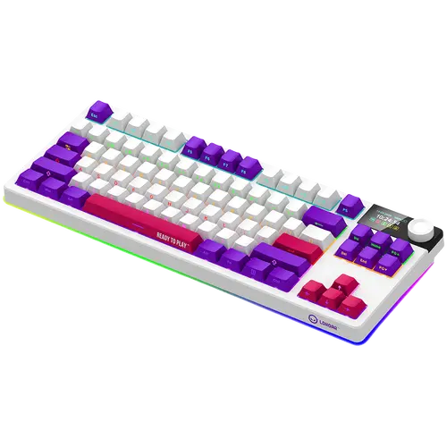LORGAR KBP70TKLW, Wireless TKL Mechanical Gaming Keyboard Pro, White, EN layout - image 1