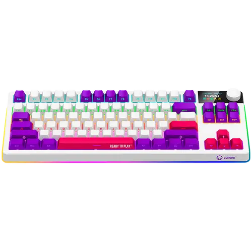 LORGAR Gaming Keyboard KBP70TKLW Pro Wireless White EN - 3