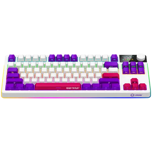 LORGAR KBP70TKLW, Wireless TKL Mechanical Gaming Keyboard Pro, White, EN layout - image 2