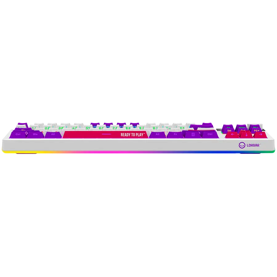 LORGAR KBP70TKLW, Wireless TKL Mechanical Gaming Keyboard Pro, White, EN layout - image 4