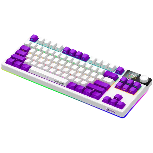 LORGAR Gaming πληκτρολόγιο KBP70TKLW Pro ασύρματο λευκό EN - 7