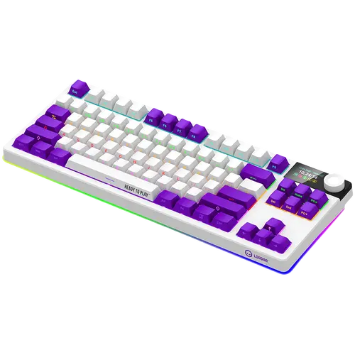 LORGAR KBP70TKLW, Wireless TKL Mechanical Gaming Keyboard Pro, White, EN layout - image 6