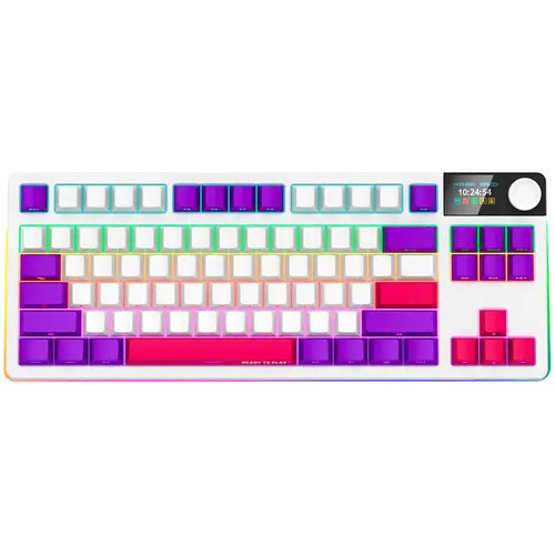 LORGAR Gaming Keyboard KBP70TKLW Pro Wireless White EN