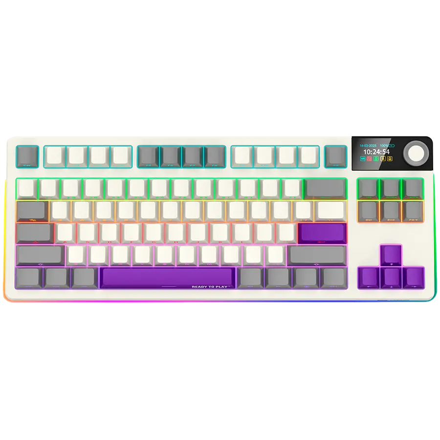 LORGAR KBP70TKLW, Wireless TKL Mechanical Gaming Keyboard Pro, Beige, EN layout