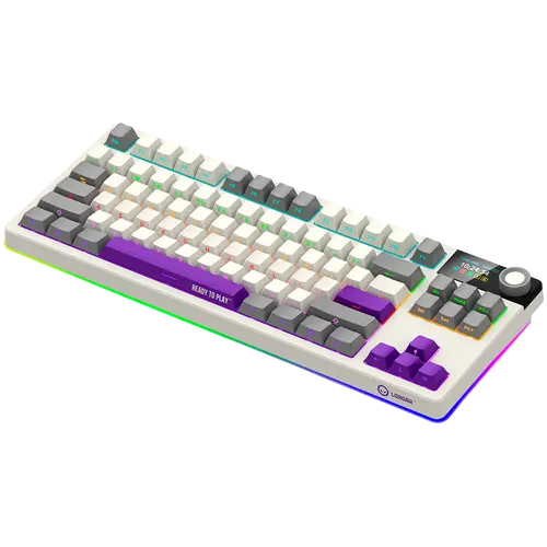 LORGAR KBP70TKLW, Ασύρματο TKL Μηχανικό Gaming Πληκτρολόγιο Pro, Μπεζ, EN διάταξη - 2