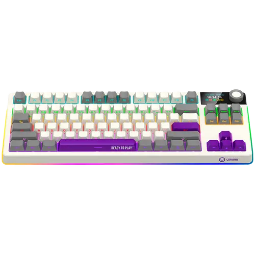 LORGAR KBP70TKLW, Tastatură mecanică gaming TKL wireless Pro, Bej, layout EN - 3
