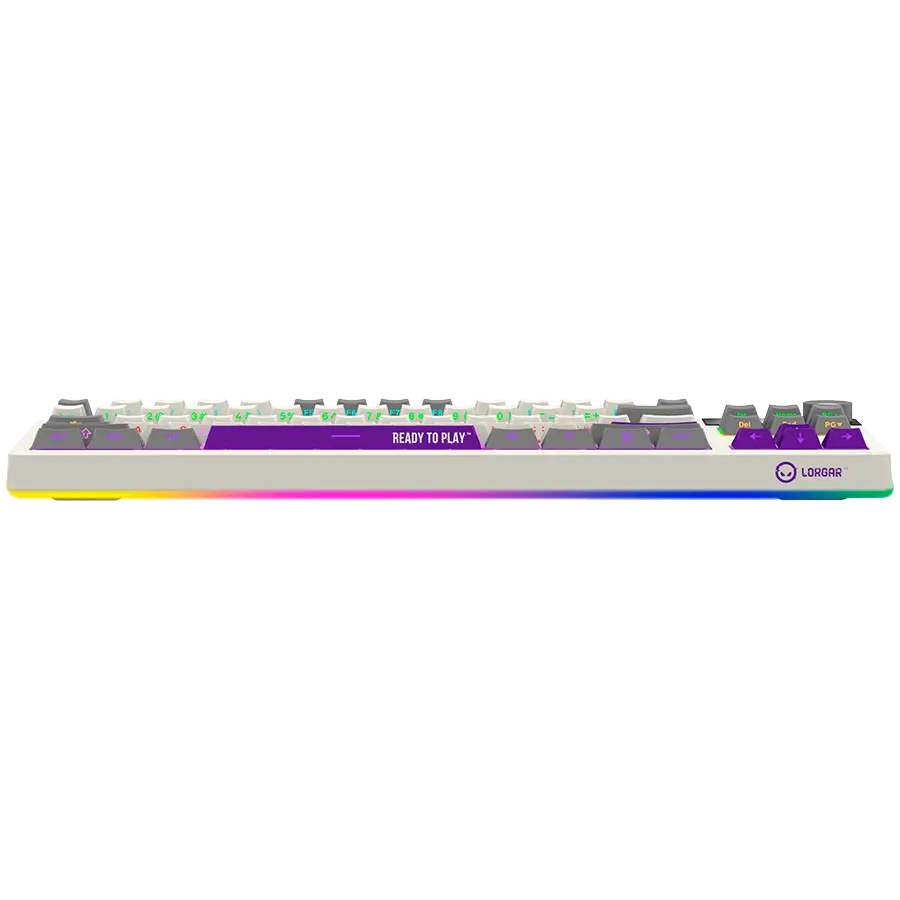 LORGAR KBP70TKLW, Wireless TKL Mechanical Gaming Keyboard Pro, Beige, EN layout - image 4