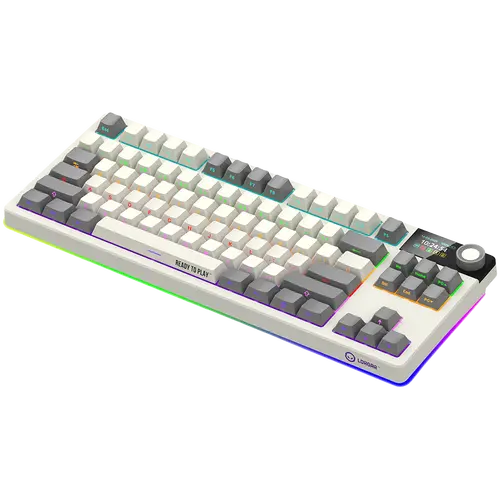 LORGAR KBP70TKLW, Wireless TKL Mechanical Gaming Keyboard Pro, Beige, EN layout - image 6