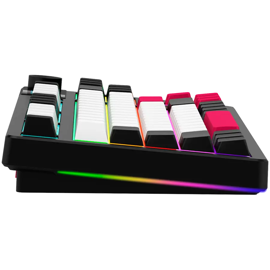 LORGAR KBP70TKLW, Wireless TKL Mechanical Gaming Keyboard Pro, Black/red, EN layout - image 3