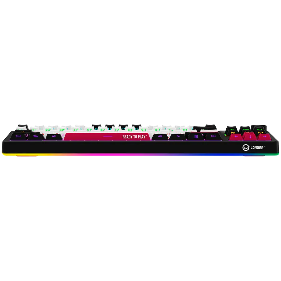 LORGAR KBP70TKLW, Wireless TKL Mechanical Gaming Keyboard Pro, Black/red, EN layout - image 4