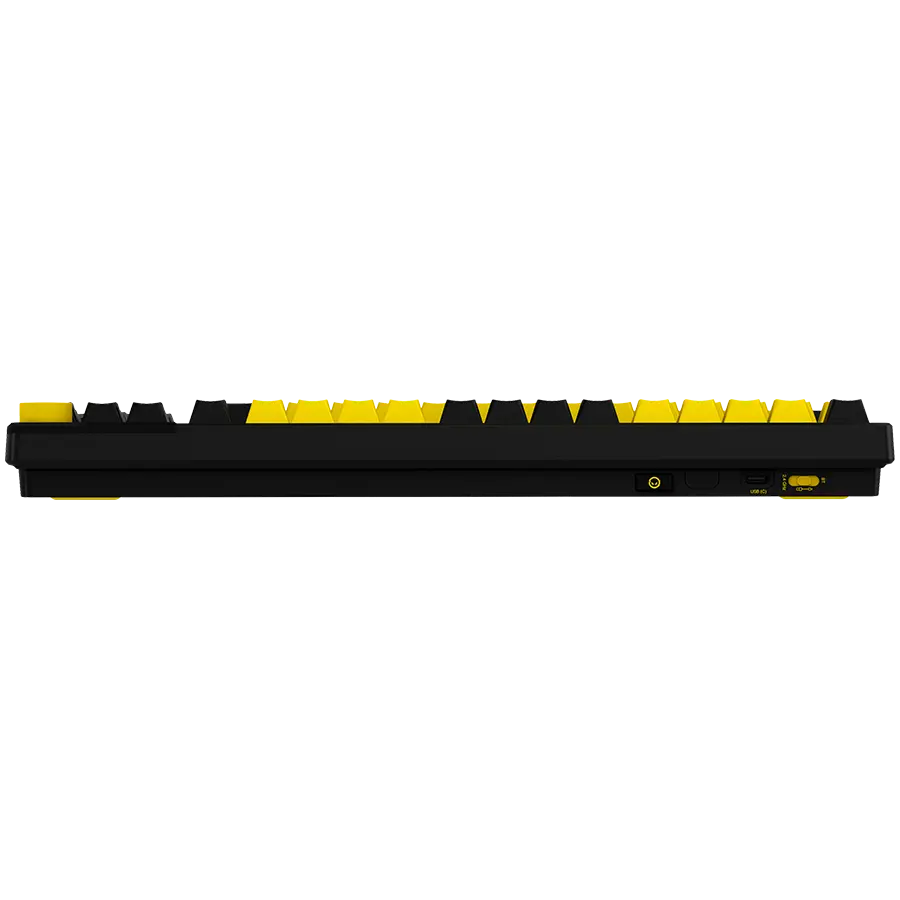 LORGAR KBP70TKLW, Wireless TKL Mechanical Gaming Keyboard Pro, Black/yellow, EN layout - image 5