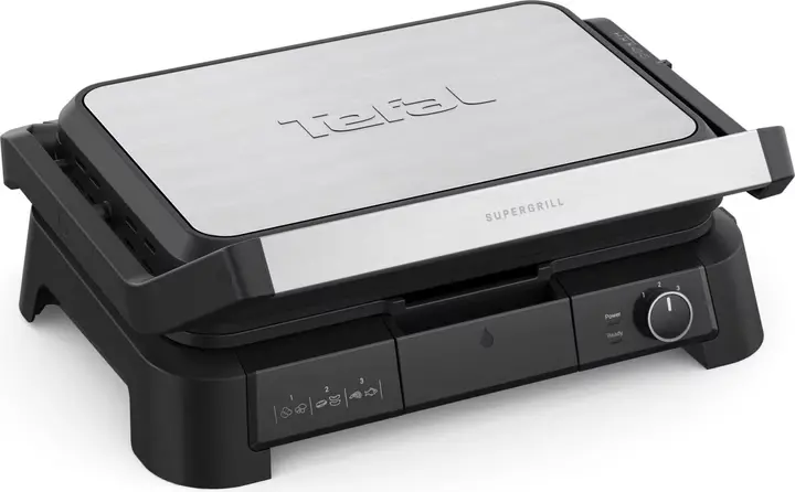 Grătar, Tefal GC520DE0 Supergrill 3In1 Xl Inox Eu
