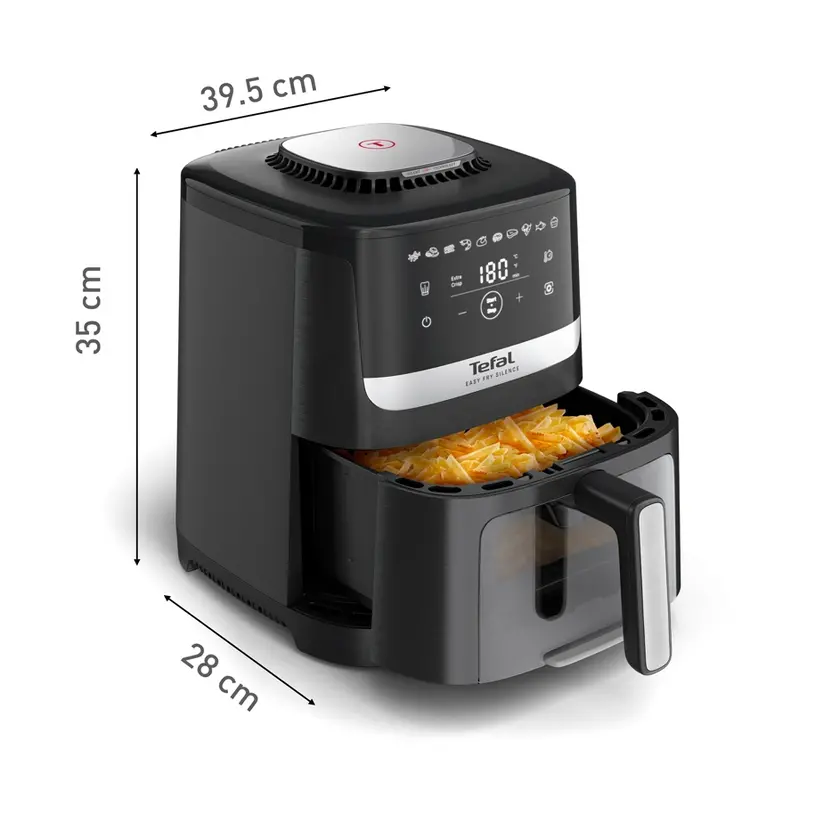 Aparat pentru gătit sănătos, Tefal EY5568E0 Fry Easy Fry Silence Vision Xl - image 1