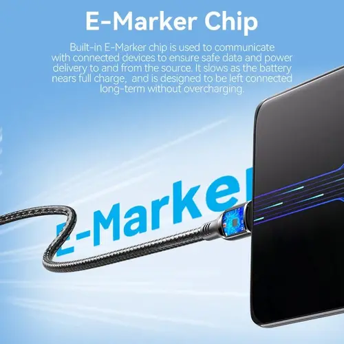 Vention кабел USB2.0 Type-C/Type-C 100W, LED display 2m - CTKBH - image 10