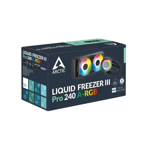Охладител за процесор Arctic Liquid Freezer III Pro 240 A-RGB  - Black - image 5